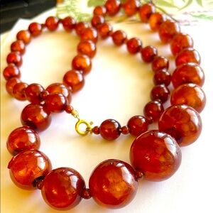 Brown Beaded Necklace